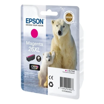 Imagen de Cartucho De Tinta Magenta Epson 26xl C13t26334012