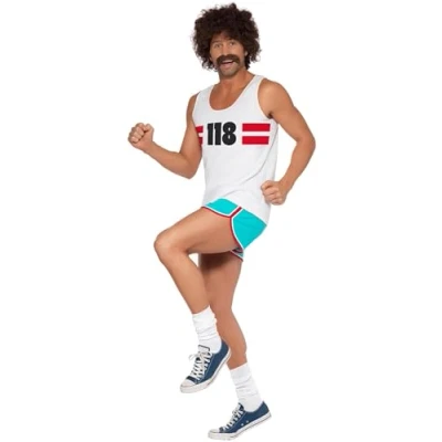 Imagen de Smiffys Disfraz de corredor 118118, con shorts y top