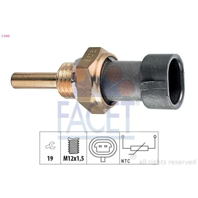 Imagen de FACET 7.3098 Sensor de Temperatura Aceite M12x1,5 Made in Italy OE Equivalent OPEL: Vectra C Berlina, Zafira A, Kadett E CC, SAAB: 9 5 Familiar