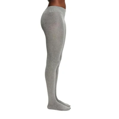 Imagen de ESPRIT Cotton Feeling W TI algodón unicolor 1 pieza, Pantimedias Mujer, Gris (Light Grey Melange 3390), 38 40