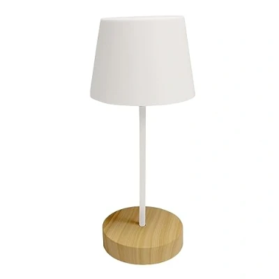 Imagen de wonderlamp Lámpara de mesa LED Sora 3W con intensidad regulable y recargable por USB apto para interior exterior Madera