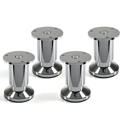 Imagen de SOTECH Juego de 4 x Patas Mueble Alpha Alto Ajustable Cromo abrillantado Capacidad Carga hasta 250 kg Alto: 80