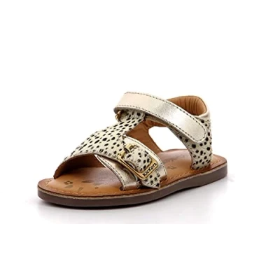 Imagen de Kickers Diazz, Sandalia para Niñas, Dorado (Pony), 28 EU
