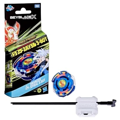 Imagen de Hasbro Beyblade X, X Over Project, Dranzer Spiral 3 80T, Kit Inicial con Top y Lanzador, Color (5010996344984)