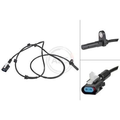 Imagen de A.B.S. 30215 Sensor de ABS activo 1330 negro FORD: Transit Mk6 Furgón, Camión plataforma/Chasis