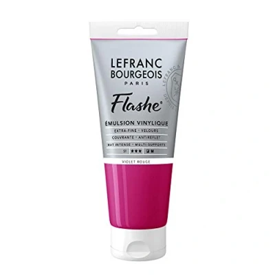 Imagen de Lefranc Bourgeois Flashe Pintura acrílica, Violeta Rojo, 80 ml (1er Pack),