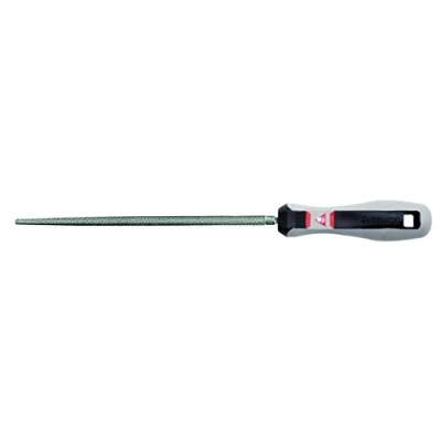 Imagen de Bellota 4004 8 BAS. MB Lima redonda para mecánico, basta (mango bimaterial, 8&quot;)