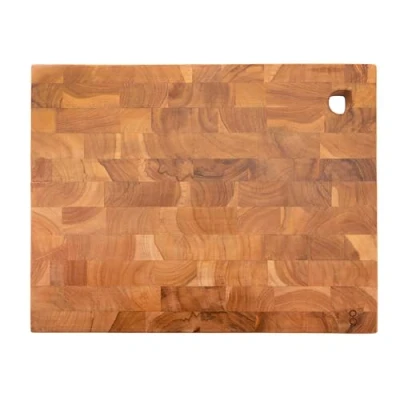 Imagen de Point Virgule Tabla de cortar madera teca, 40 x 30 2 cm