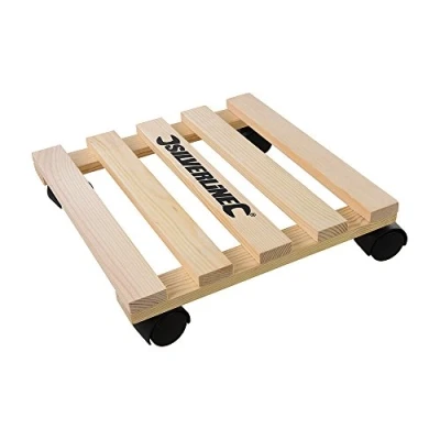 Imagen de Silverline Tools 295928 Plataforma Cuadrada con Ruedas para Plantas y Macetas, 0