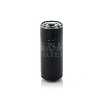 Imagen de MANN FILTER W 735/2 Filtro de aceite M 24 X 2 con válvula bloqueo retorno enroscable AUDI: A6 C5 Avant, Berlina
