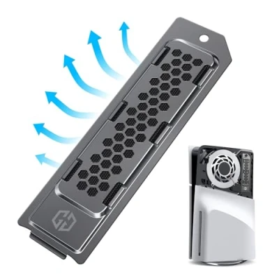 Imagen de GRAUGEAR Cubierta protectora de metal que disipa el calor para Playstation 5 Slim M.2 SSD Slot con ventilación, ideal ampliación memoria (PS5 Black)