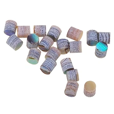 Imagen de Musiclily Pro 2mm Natural Paua Abalone Shell Diapasón de Puntos Guitarra Inlay Dots ((Juego 20)