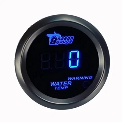 Imagen de E Support 2&quot; 52mm Medidor LED Azul Digital de Temperatura Calibre Instrumento del Agua Motor Coche