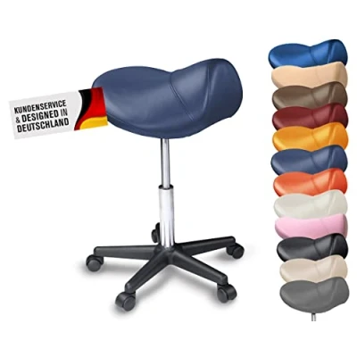 Imagen de Promafit Taburete con patas giratorias, color burdeos