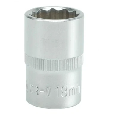 Imagen de YATO YT 1280 Piezas insertables de llave cubo DIN 3121 18 Acero cromo vanadio