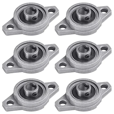 Imagen de XAVSWRDE 6 Piezas Cojinetes de Brida KFL000 Rodamientos Autoalineables con Soporte Diámetro 10 mm Cojinete Acero Base Aleación Zinc para Eje Impresora 3D Máquinas