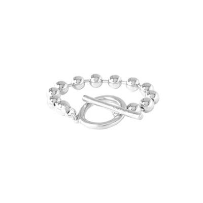 Imagen de UNOde50 Pulsera de cadena bañada en plata ley