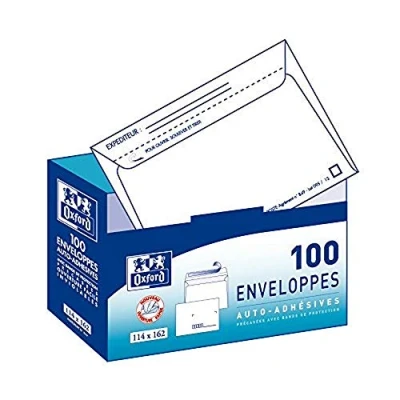 Imagen de Oxford 100101566 Sobres con dispensador (100 unidades), color blanco