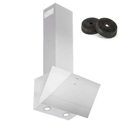 Imagen de Klarstein Campana Extractora Cocina 60cm, Extractor con Filtros Anti Grasa para Lavar en Lavavajillas, Campanas Extractoras Flujo Aire 305 m3/h Airflow, Extractores Cocinas
