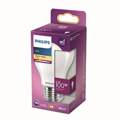 Imagen de Philips ampoule LED Equivalent 100W E27 Blanc chaud Non dimmable, Plastique
