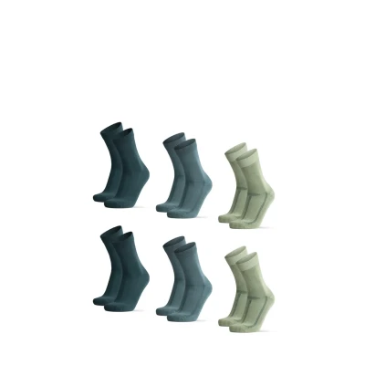 Imagen de Danish Endurance 6 PACK Calcetines de deporte, Talla: 39 42, Mc dark green light medium