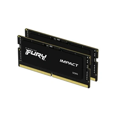 Imagen de Kingston Fury Impact XMP 32GB 6400MT/s DDR5 CL38 SODIMM Memoria Gamer para Portátil Kit de 2 KF564S38IBK2 32
