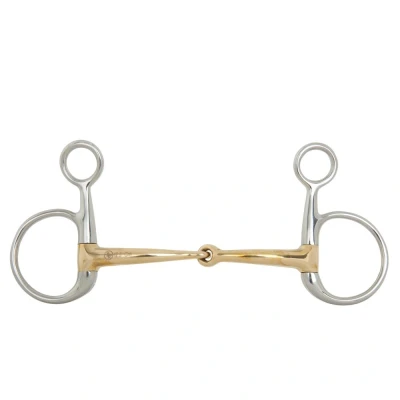 Imagen de BR Tijeras de contacto suave con límite Baucher rotas simples 14 mm 110 12,5 plata / oro Amarillo