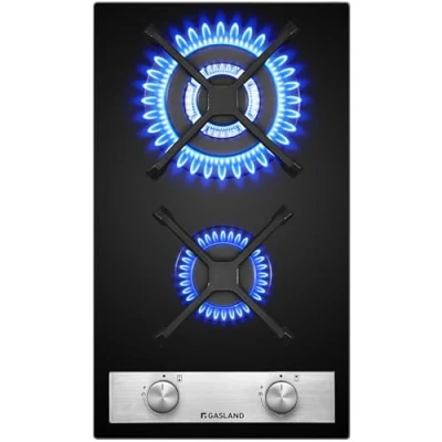 Imagen de GASLAND GH30BF placa de Cocina Gas butano 2 Fogones, Integrado encimera 30 cm, empotrable, 5200 W