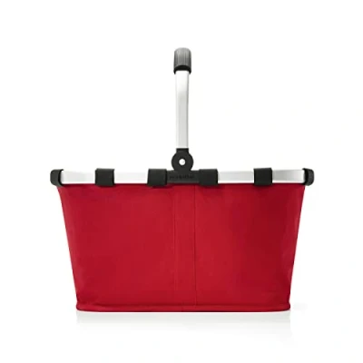 Imagen de reisenthel carrybag Robusta cesta de la compra con mucho espacio almacenamiento y práctico bolsillo interior, diseño elegante repelente al agua, en rojo