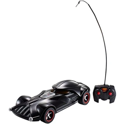 Imagen de Star Wars Coche de Darth Vader la Guerra Las Galaxias, con Luces, Sonido y Mando a Distancia (Mattel FBW75)