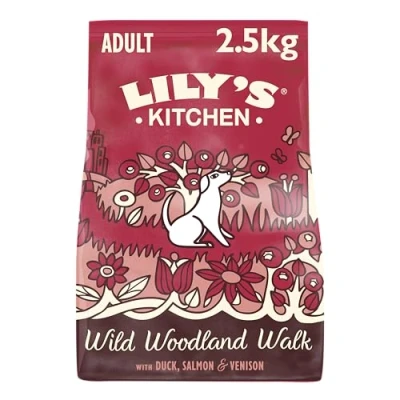 Imagen de Lily&#039;s Kitchen Completo Pienso Seco para Perros Adultos, con Pato, Salmón y Ciervo, 2.5 kg