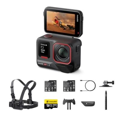 Imagen de Insta360 Ace Pro 2 Paquete de Invierno Cámara acción 8K Impermeable co diseñada con Leica, Sensor 1/1,3&quot;, Dual Chip IA, excelente en Baja luz, Audio Superior, Pantalla abatible