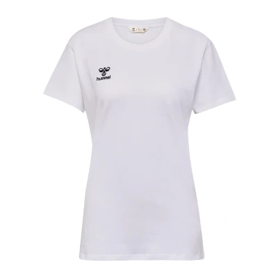 Imagen de hummel GO 2.0 Camiseta S/S Sportshirt Mujer Manga Corta para Deporte, Fitness &amp; Tiempo Libre básica de 100% Algodón Orgánico Material Elástico Cuello Redondo