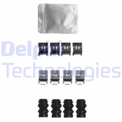 Imagen de DELPHI LX0593 Kit de accesorios, pastillas frenos TOYOTA: Auris Familiar, Corolla XII Familiar