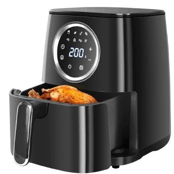 Imagen de Aigostar Odin Freidora sin aceite, 4,2L de capacidad, 1400W y pantalla digital LED táctil. aire con 8 menús programados modo manual. Totalmente libre BPA. Diseño exclusivo.