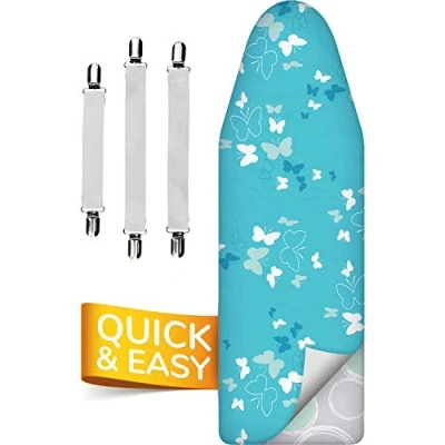 Imagen de smart&amp;gentle Funda Tabla de Planchar 5 Capas, Ajustable, refleja el Calor y Vapor, para Tablas hasta 125x45 cm