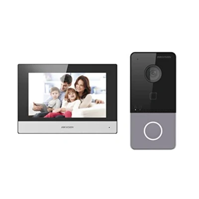 Imagen de Hikvision Teléfono de Puerta Video basado en IP/Campana Pantalla TFT Colorida 7 Pulgadas Resolución 1080p Cobertura Gran Angular
