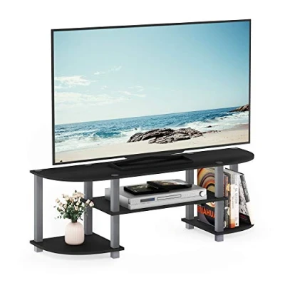 Imagen de Furinno Soportes de TV sin Herramientas, Roble, Negro, 52
