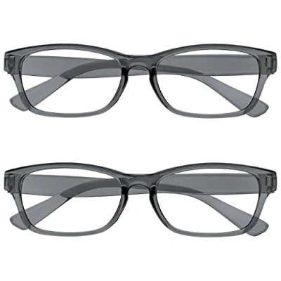 Imagen de The Reading Glasses Company Gafas De Lectura Gris Lectores Valor Pack 2 Hombres Mujeres Rr77 7 +3,00 Unidades 58 g