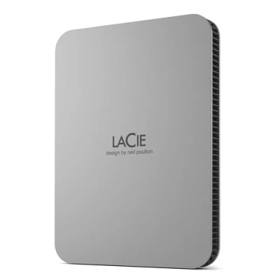 Imagen de Disco duro externo 1 TB LaCie Mobile Drive V2 STLP1000400, USB C, 130 MB/s, Plateado lunar