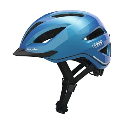 Imagen de ABUS Pedelec 1.1 Casco de ciclismo urbano moderno con luz trasera Para transportarse en la ciudad hombre y mujer Azul, talla L