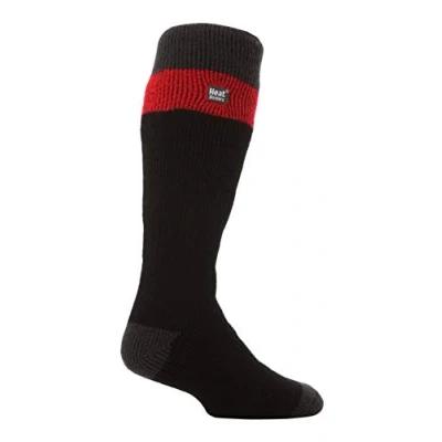 Imagen de HEAT HOLDERS Hombre Altos Termicos Calcetines Esqui para Frio Extremo (39/45, Black/Red)