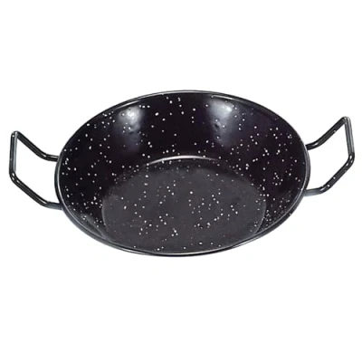 Imagen de GARCIMA 32 cm Enamelled Double Deep Pan with Handles. Sartén Doble Honda con Asas Esmaltada cm, Acero, Multicolor