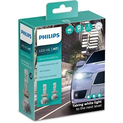 Imagen de Philips Ultinon Pro5000 LED faros delanteros (H7) paquete doble