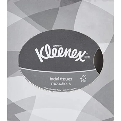 Imagen de Kleenex Caja de Pañuelos Cúbicos 8834, 2 Capas, Suaves y Resistentes, Sin Fragancia, 12 Cajas x 88 Hojas (1.056 total)