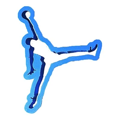 Imagen de Cuticuter Jordan Cortador de Fondant, Plástico, Azul, 8x7x1.5 cm