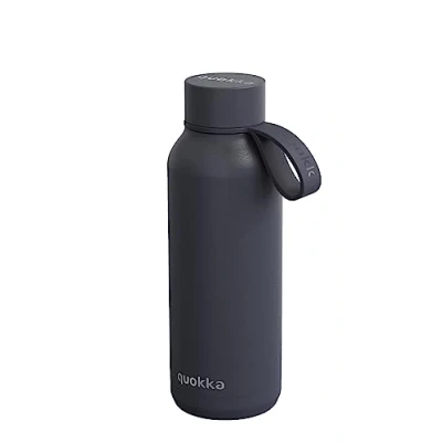 Imagen de Quokka Solid Con Colgador De Silicona Tbc 510 ML Botellas Agua Acero Inoxidable Sin BPA Botella Térmica Doble Pared Mantiene el frío y Calor para Niños Adultos