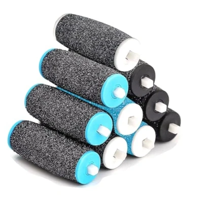 Imagen de Recambio Lima Pies Compatible con Scholl Velvet Smooth, 10 Piezas Rodillo para Electrica Durezas, 3 Tipos de Rugosidad, Set Pedicura Quita Callos y Durezas