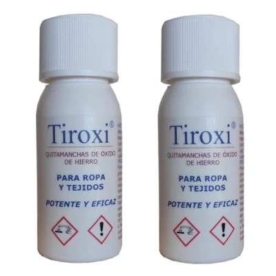 Imagen de Tiroxi Quitamanchas de óxido hierro para ropa y Tejidos (Pack 2 50 mL)