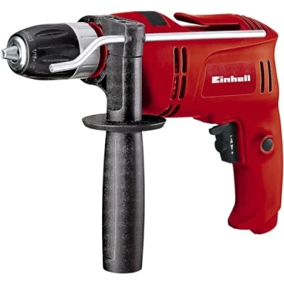 Imagen de Einhell taladro percutor atornillador eléctrico Con cable TC ID 650 E. W, 240 V, 2600 RPM, 2 funciones: perforación y de percusión. Control velocidad. gancho para cinturón